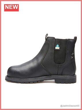 Women's Composite Toe Water-Resistant Leather Chelsea Work Boot